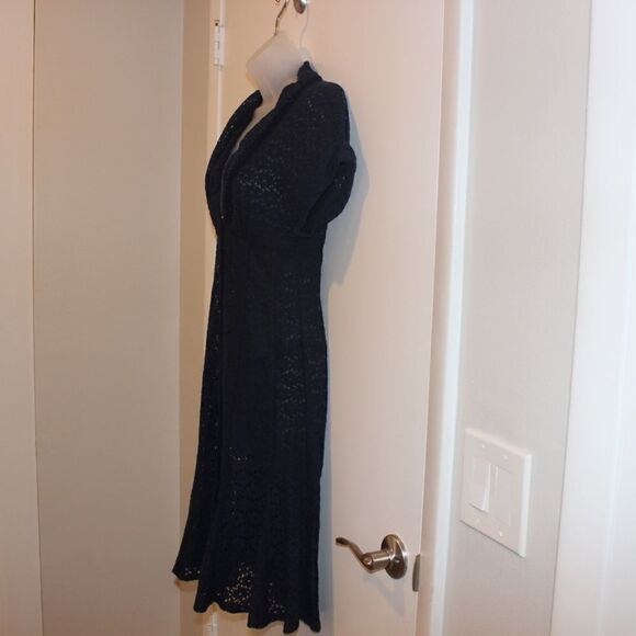 Nanette Leopore Blue Eyelet Short Sleeve Dress Women Size 2 - Picture 6 of 11